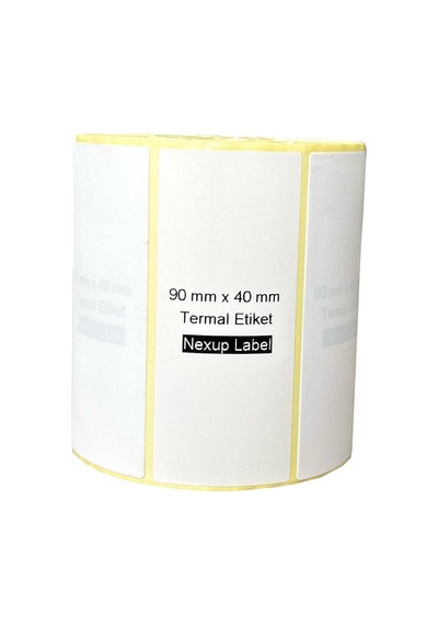 Nexup Label - 90x40 Mm Termal Etiket, Barkod/adres/kargo Termal Etiketleri, Zebra Ve Diğer Yazıcılarla Uyumlu