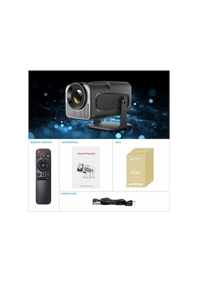 Hy320 Mini 4k Android Taşınabilir Akıllı Projeksiyon Cihazı
