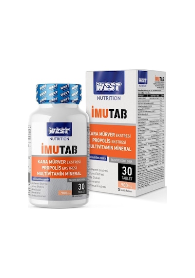 West Nutrition Imutab Multivitamin Mineral 900 Mg. 30 Tablet