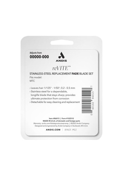 86015 Revıte Fade Yedek Paslanmaz Çelik Bıçak