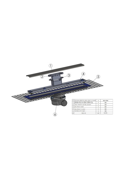 Sukar Duş Kanalı Gold Altın Line 6 50 Cm