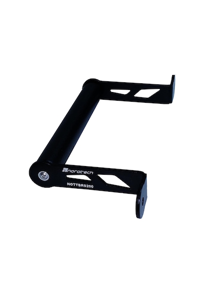 Noratech Moto Telefon Tutucu Standı Ve Gps Navigasyon Braketi, Bajaj Rs 200 İçin Uyumlu, Siyah Metal, Vida Montajı, Evrensel Telefon Uyumluluğu Belirtilmemiş
