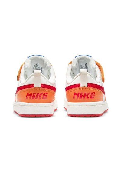 Nike Court Borough Low 2 Leather Sneaker Hakiki Deri Lastik İpli Bantlı Unisex Spor Ayakkabı Turuncu Turuncu