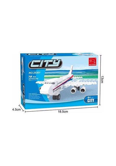 25301 Ausini City 78 Parça Yolcu Uçağı