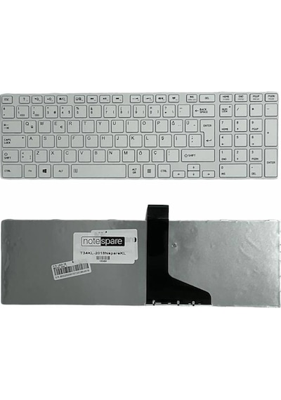 Toshiba Uyumlu 0kn0-c33tu13, 0kn0-zw1ıt23, 0kn0-zw1sp23 Klavye Tr Beyaz