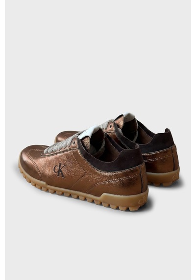 Calvin Klein Parlak Deri Sneaker Ayakkabı Hw0hw0330502n Kadın Ayakkabı Hw0hw03305 02n Bronz Calvin Klein Parlak Deri Sneaker Ayakkabı Hw0hw0330502n Kadın Ayakkabı Hw0hw03305 02n Bronz