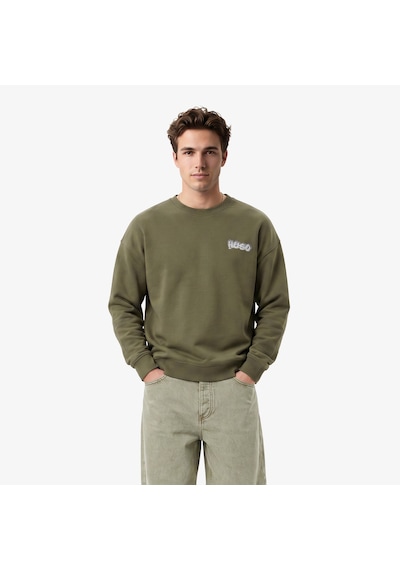 Hugo Nyrocrew Erkek Haki Sweatshirt 50549778 Çok Renkli