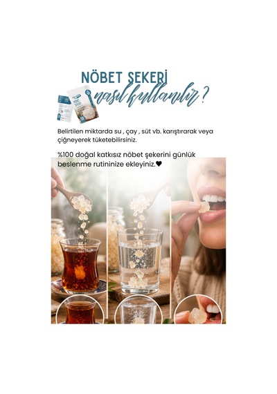 Nöbet Şekeri 100 Gr Geleneksel Kristal Şeker, İri Taneli Şeker, Çay Ve İçecekler İçin