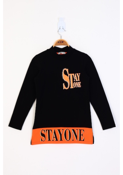 Toontoy Kids Toontoy Kız Çocuk Stay One Baskılı Tişört Oranj