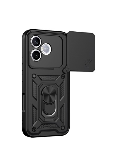 Uryport Huawei Honor 600 Lite Pars Lens Yüzüklü Silikon - Siyah