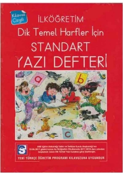 Nurdan Kılavuz Çizgili Yazı Defter Dik Temel Harfler İçin Yeni Standart