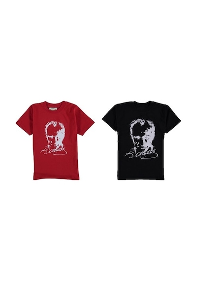 A.L.M Kids 23 Nisan Kız Çocuk Atatürk Imzalı Tişörtler (5-12 Yaş) 303547