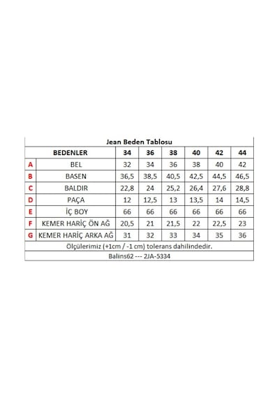 Kadın Kot Pantolon Asit Yıka 2ja/5334.asit Yıka Açık Mavi