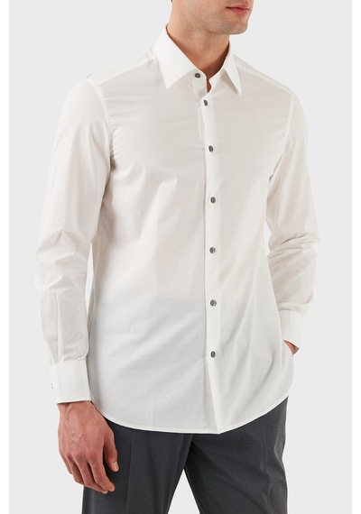 Emporio Armani Erkek Gömlek Em001537 Af14341 F0094 Beyaz Beyaz