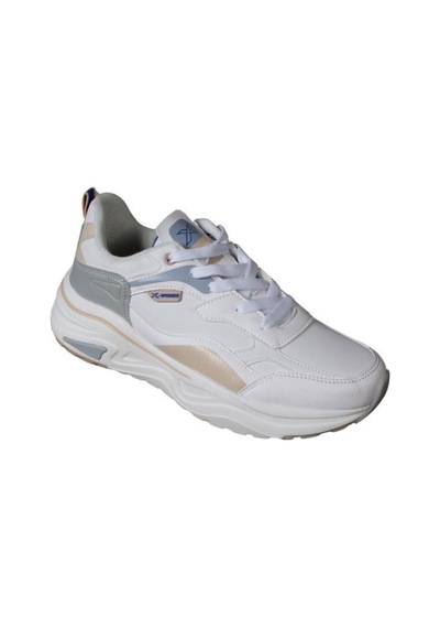 Kinetix Kadın Siyah Beyaz Kalın Taban Sneaker Yürüyüş Günlük Spor Ayakkabı Beyaz