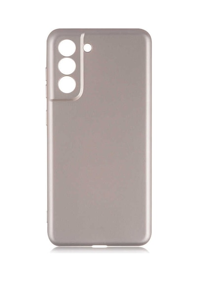 Noktaks - Galaxy Uyumlu S21 Fe Uyumlu - Kılıf Mat Soft Premier Silikon Kapak - Gold - T17470 Gold