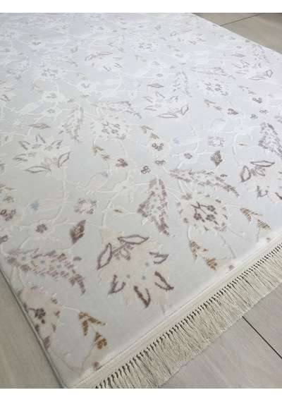 Flora Halı Adonis 0761 B 160X230 Beyaz Turkuaz Vizon 4 M2 Halı !