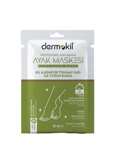 Dermokil Kil & Kenevir Yağli Ayak Maskesi 35 Ml Sku: Smg8690010459862