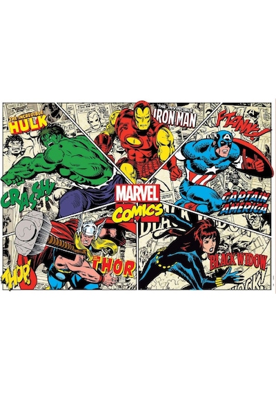 Educa Puzzle 1000 Parça - Marvel Kahramanları Karikatür