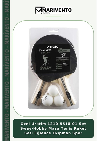 Özel Üretim 1210-5518-01 Set Sway-hobby Masa Tenis Raket Seti Eğlence Ekipman Spor