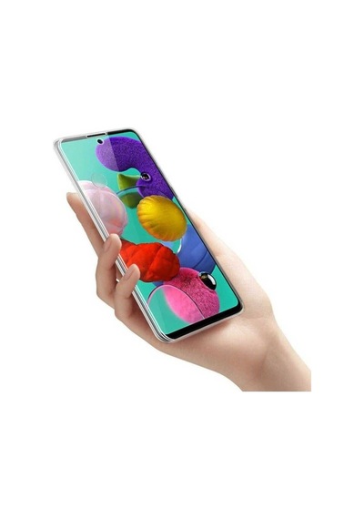 Samsung Uyumlu Galaxy A71 Kılıf Zore Enjoy Kapak Renksiz