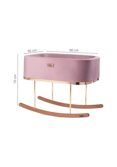 Will Beside Large Pink Gold Anne Yanı Beşik Pembe