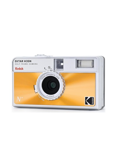 Kodak Ektar H35n 35mm Filmli Analog Fotoğraf Makinesi- Sırlı Turuncu+ultramax 24 Poz Film