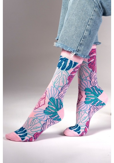 Ozzy Socks Çiçek Desenli Çorap (407226950) Çok Renkli