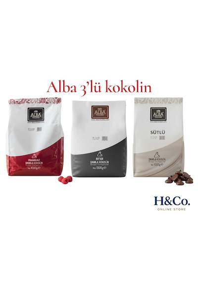 Alba Kokolin 3lü Set Sütlü Bitter Frambuaz - Kokolin-çikolata