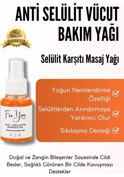 Anti Selülit Vücut Bakım Yağı Selülit Karşıtı Masaj Yağı Antiselülit