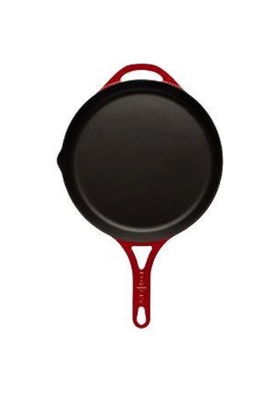 Potart 28 Cm Yuvarlak Düz Tava Parlak Kırmızı Kırmızı