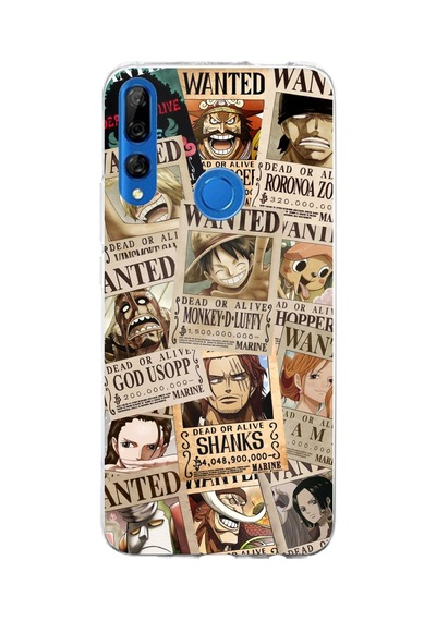 Honor 9x Uyumlu One Piece Gazete Tasarımlı Baskılı Silikon Kılıf