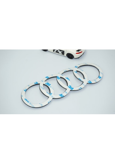 Dk Tuning Audi Bagaj Oval 192mm Siyah Halka Rozet Amblem Arma