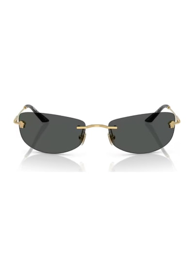 Versace Ve 2279 100287 60 Erkek Dikdörtgen Gold Metal Güneş Gözlüğü Altın