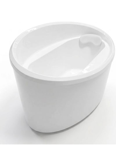 Panelduş - Line Os 100x170 Cm Oval Monoblok Beyaz Küvet - Opı86-
