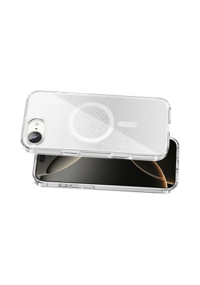 Onegif Apple İphone 17e Sora Simli Magsafe Kapak - Beyaz - Beyaz