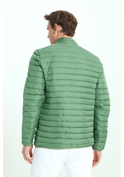 AC&Co / Altınyıldız Classics Erkek Yeşil Sıcak Tutan Standart Fit Normal Kesim Dik Yaka Yan Cepli Mont YESIL Yeşil