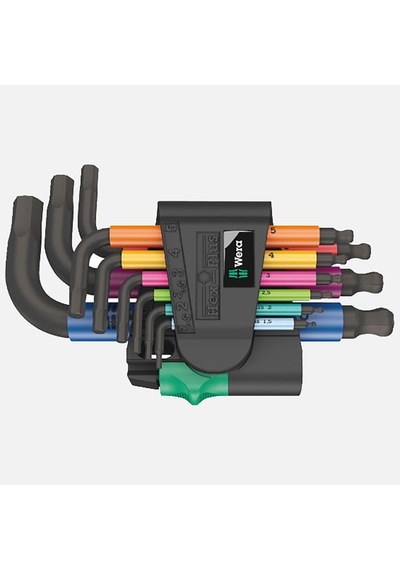 Wera Hex-plus 950/9 Çok Renkli Allen Anahtar Seti