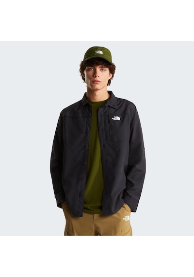 The North Face M Sequoıa Long Sleeve Shırt Black Çok Renkli