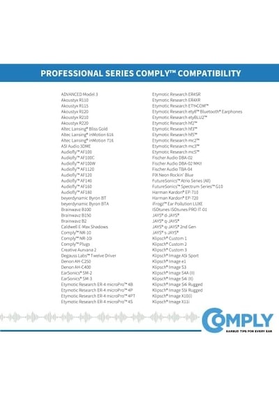 Comply Foam P-serisi Profesyonel Kulaklık Ucu M - 3 Çift
