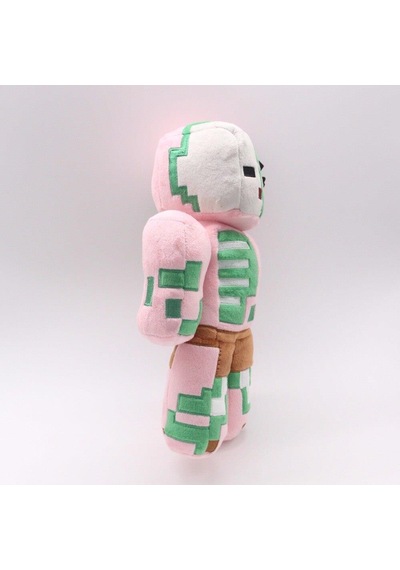Minecraft Büyük Dev Zombi Robot Pembe İthal Premium Sevimli Karakter Oyuncak 35 Cm
