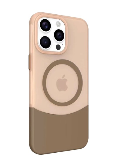 Joko Apple Uyumlu iPhone 15 Pro Max Pc Suit Magsafe Kapak - Kahverengi 0.2M-Çok Renkli