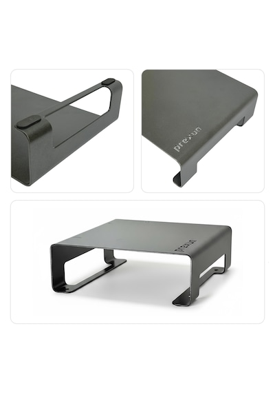 Prexua Riser Masaüstü Monitör Standı - Monitör Yükseltici - Small - Siyah - Rsr8023
