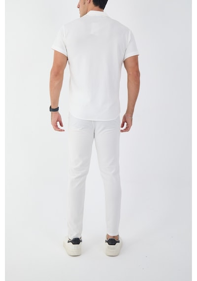 Mcz Beyaz Renk Slim Fit Erkek Pantolon - Gömlek Alt Üst Takım