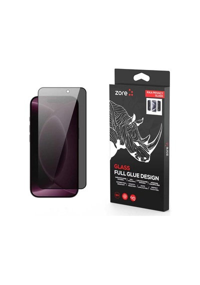 Apple iPhone Uyumlu 18 Pro Max Hayalet Temperli Ekran Koruyucu Rika Premium Hayalet Siyah