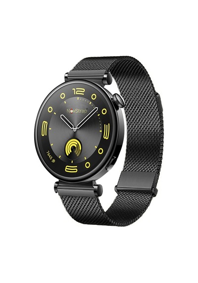 Novstrap Huawei Watch Gt4 41mm Gt5 41mm İle Uyumlu Kordon 18mm Çift Mıknatıslı Lansman Metal Hasır Çelik Kayış