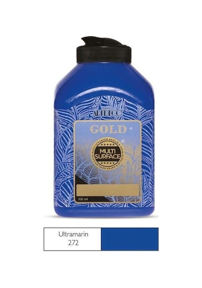 Artdeco Gold Multi Surface Saten Akrilik Boya 500 Ml Ultramarine 272