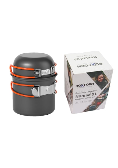 Roxform Nomad 01 Kamp Tencere Seti Hafif Ve Kompakt Kamp Seti Sert Anodize Alüminyum