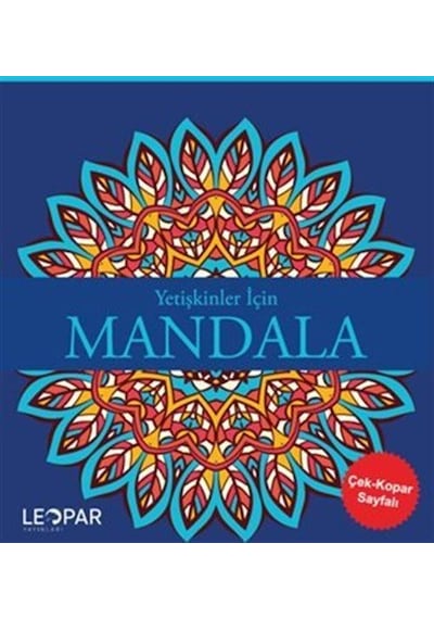 Yetişkinler İçin Mandala Lacivert