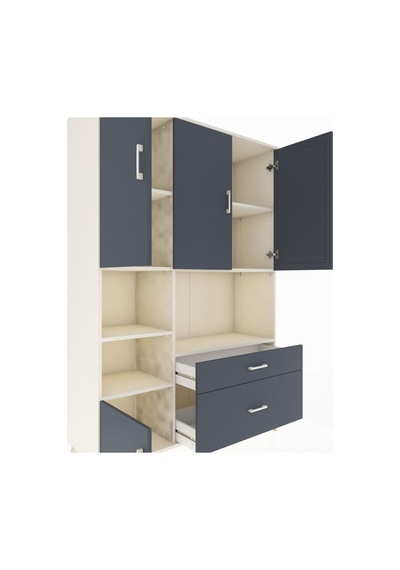 Hyperion Dolap 7 Raflı 2 Çekmeceli 5 Kapaklı 132x44x195 Aytaşı-antrasit/antrasit Antrasıt/antrasıt Hyperion Dolap 7 Raflı 2 Çekmeceli 5 Kapaklı 132x44x195 Aytaşı-antrasit/antrasit Antrasıt/antrasıt